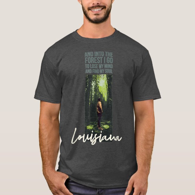 Camiseta E Na Floresta Eu Irei Para A Floresta De Souvenir. (Frente)