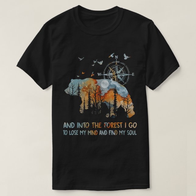 Camiseta E Na Floresta Eu Vou Ao Perder Da Minha Mente Acam (Frente do Design)