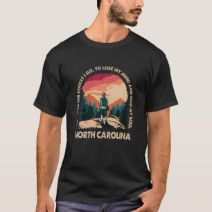 Camiseta E Na Floresta Eu Vou Para Carolina Do Norte, Souve