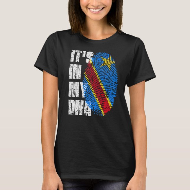 Camiseta É na minha República Democrática do Congo (Frente)