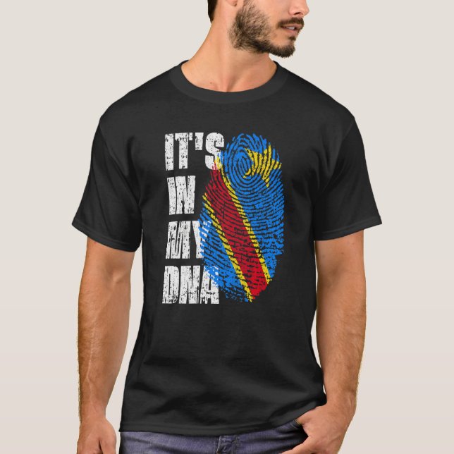 Camiseta É na minha República Democrática do Congo (Frente)