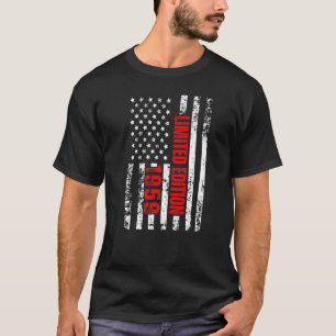 Camiseta E Nascer No Aniversário Patriótico De 1959
