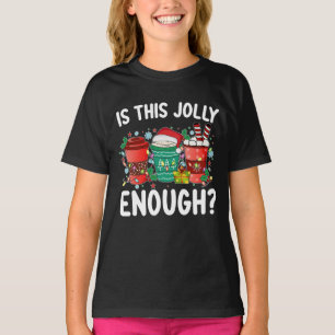 Camiseta É Natal de Papai Noel Engraçado o Bastante Alegre