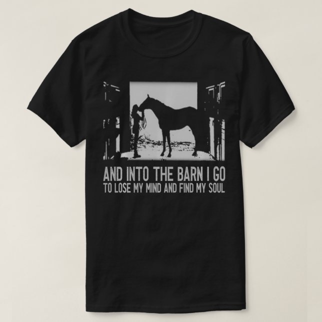 Camiseta E no celeiro eu vou ao Perder da minha mente e enc (Frente do Design)