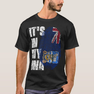 Camiseta É NO MEU DNA, A Garota das Ilhas Malvinas.