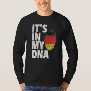 Camiseta É no meu Dna Alemanha, homens de bandeiras mulhere
