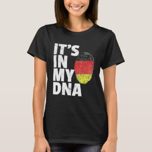 Camiseta É No Meu Dna Alemanha Orgulho Alemão De Bandeiras 