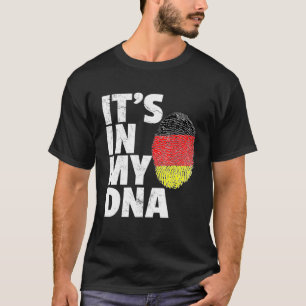 Camiseta É No Meu Dna Alemanha Orgulho Alemão De Bandeiras