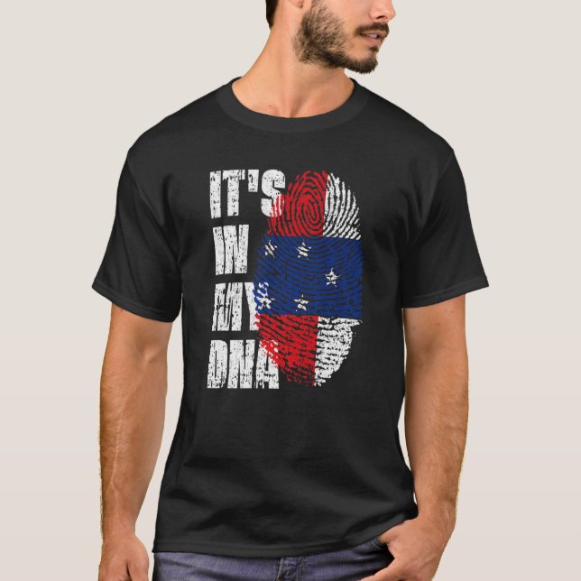 Camiseta É no meu DNA Antilhas Holandesas Bandeira Dutch (Frente)