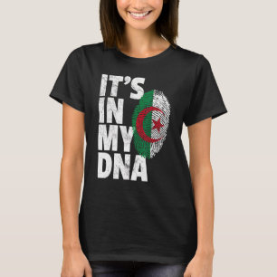 Camiseta É no meu Dna Argelina Argelina Homens Mulheres 1