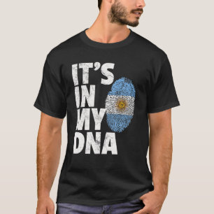 Camiseta É NO MEU DNA Argentina Pavilhão do Orgulho Ofici