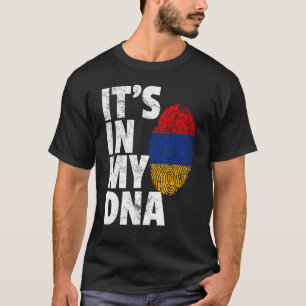 Camiseta É no meu Dna Armênia Sinalizar Mulheres