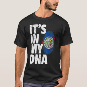 Camiseta É No Meu Dna Belize, Homens Mulheres Orgulham Fa