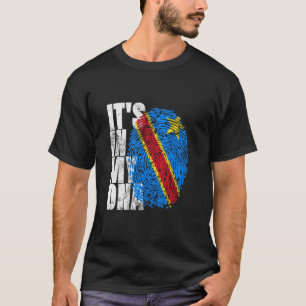 Camiseta É no meu Dna Congo, Afro Tee Drc Dr. Cong