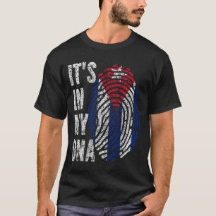Camiseta É NO MEU DNA Cuba Flag Orgulho Cubano Mente Mulher