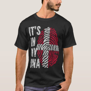 Camiseta É NO MEU DNA Dinamarca Sinalizar Homens Mulheres C