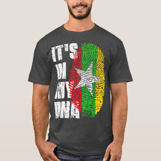 Camiseta É NO MEU DNA, Doninha de Bandeira de Myanmar, pres