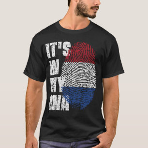 Camiseta É NO MEU DNA, Gift Holandês Flag Boy