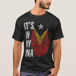 Camiseta É NO MEU DNA, Homens de Bandeiras Timor-Leste Mul