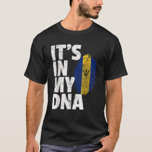Camiseta É no meu DNA, homens de Barbados, que as mulheres 