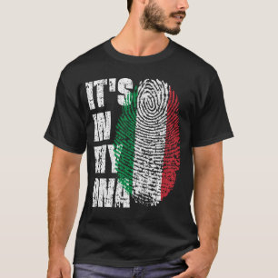 Camiseta É NO MEU DNA, Itália, A Garota da Bandeira.