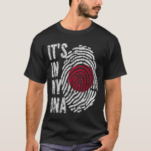 Camiseta É NO MEU DNA, Japão, Sinalizador Homens Mulheres C