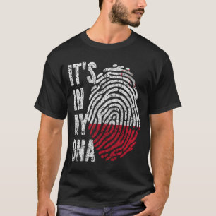 Camiseta É NO MEU DNA Malta Flag Men Mulheres Crianças