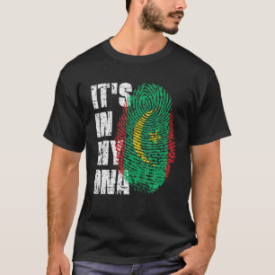 Camiseta É NO MEU DNA Mauritânia Bandeira Mauritana