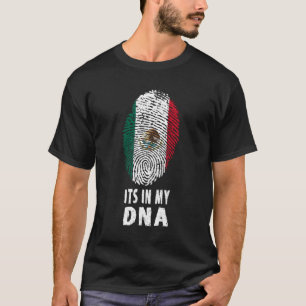 Camiseta É No Meu Dna México Bandeira Mexicana