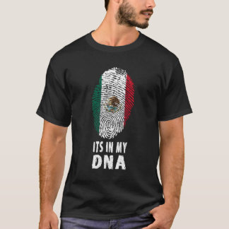 Camiseta É No Meu Dna México Bandeira Mexicana