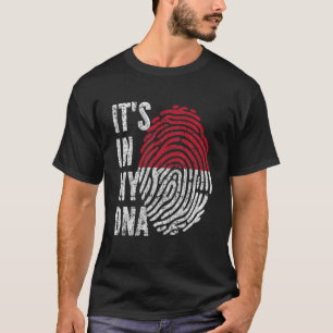 Camiseta É NO MEU DNA Mônaco Sinalizador Engraçado Moneg