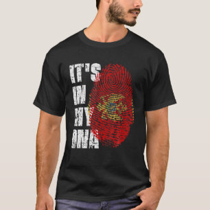 Camiseta É NO MEU DNA Montenegro Sinalizador Montenegro