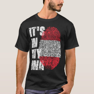 Camiseta É NO MEU DNA, O Gift da Garota de Bandeira da Áust