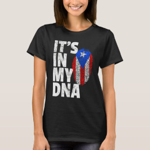 Camiseta É no meu Dna Porto Rico, mulheres moças