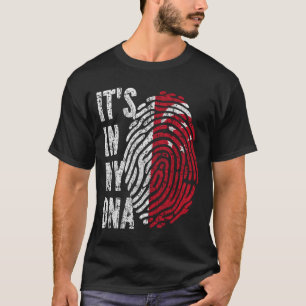 Camiseta É NO MEU DNA Singapura Sinalizador Homens Mulheres