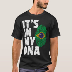Camiseta É no meu orgulho brasileiro de bandeiras do Dna Br