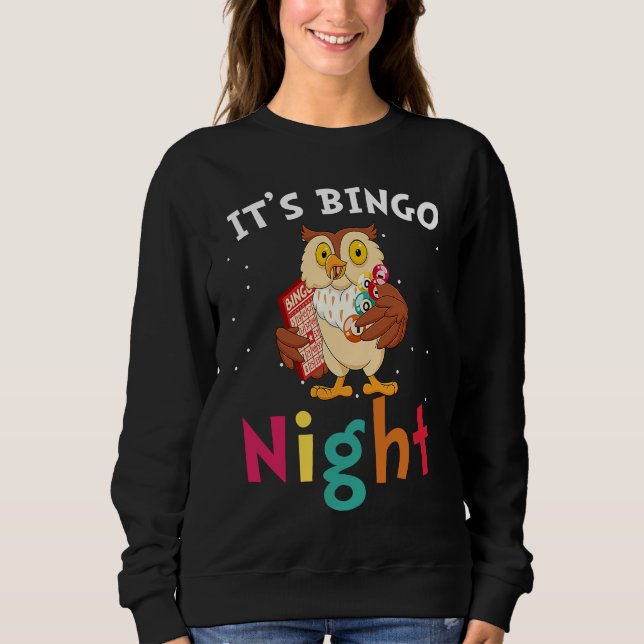 Camiseta É Noite de Bingo  Bingo da Coruja Fofa (Frente)