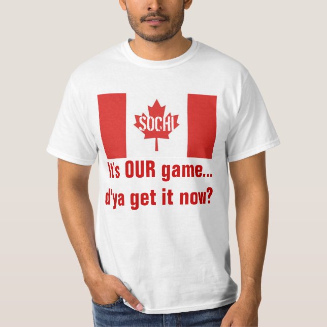 Camiseta É NOSSO jogo - Hockey canadense (Frente)