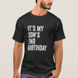 Camiseta É o 2º aniversário do meu filho
