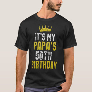 Camiseta É o 50º Aniversário do Meu Pai 1973 50 anos