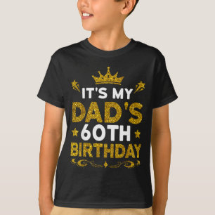 Camiseta É o 60º Aniversário do Meu Pai Feliz Aniversário 6