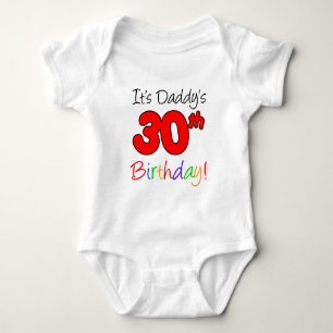 Camiseta É o aniversário de 30 anos do pai