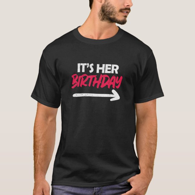 Camiseta É o aniversário dela (Frente)