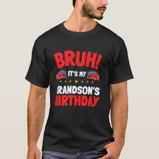 Camiseta É o Aniversário do Meu Avô, o Pequeno Fogo