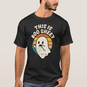 Camiseta É o Boo Sheet Halloween Retro Vintage Ghost T-Shi