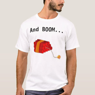 Camiseta E o crescimento vai a dinamite