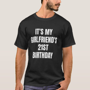 Camiseta É o Design de Aniversário de 21 Anos da Minha Namo