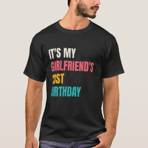 Camiseta É o Design de Aniversário de 21 Anos da Minha Namo