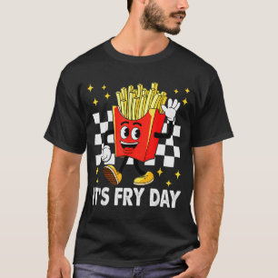 Camiseta É o Dia da Batata Frita - Comida Rápida de Batatas