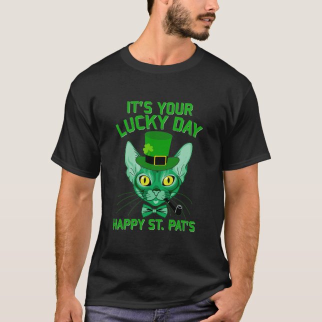 Camiseta É o dia da sua Rua Feliz Dia da Sorte (Frente)
